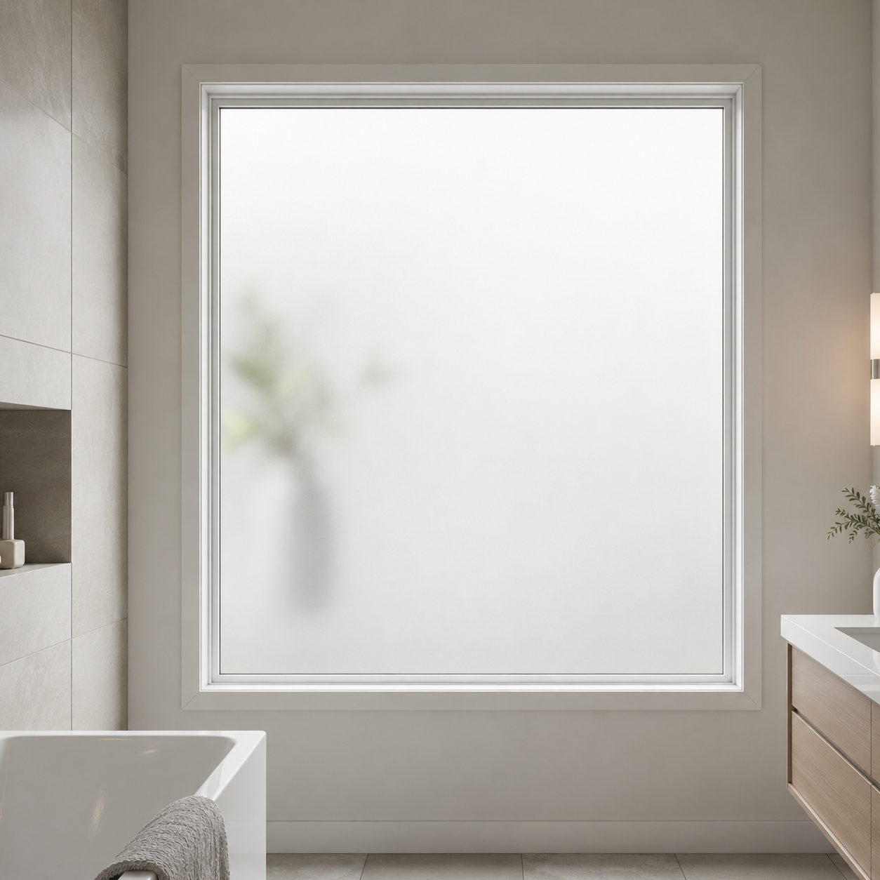 Frosted Security Security Film 12 Mil
