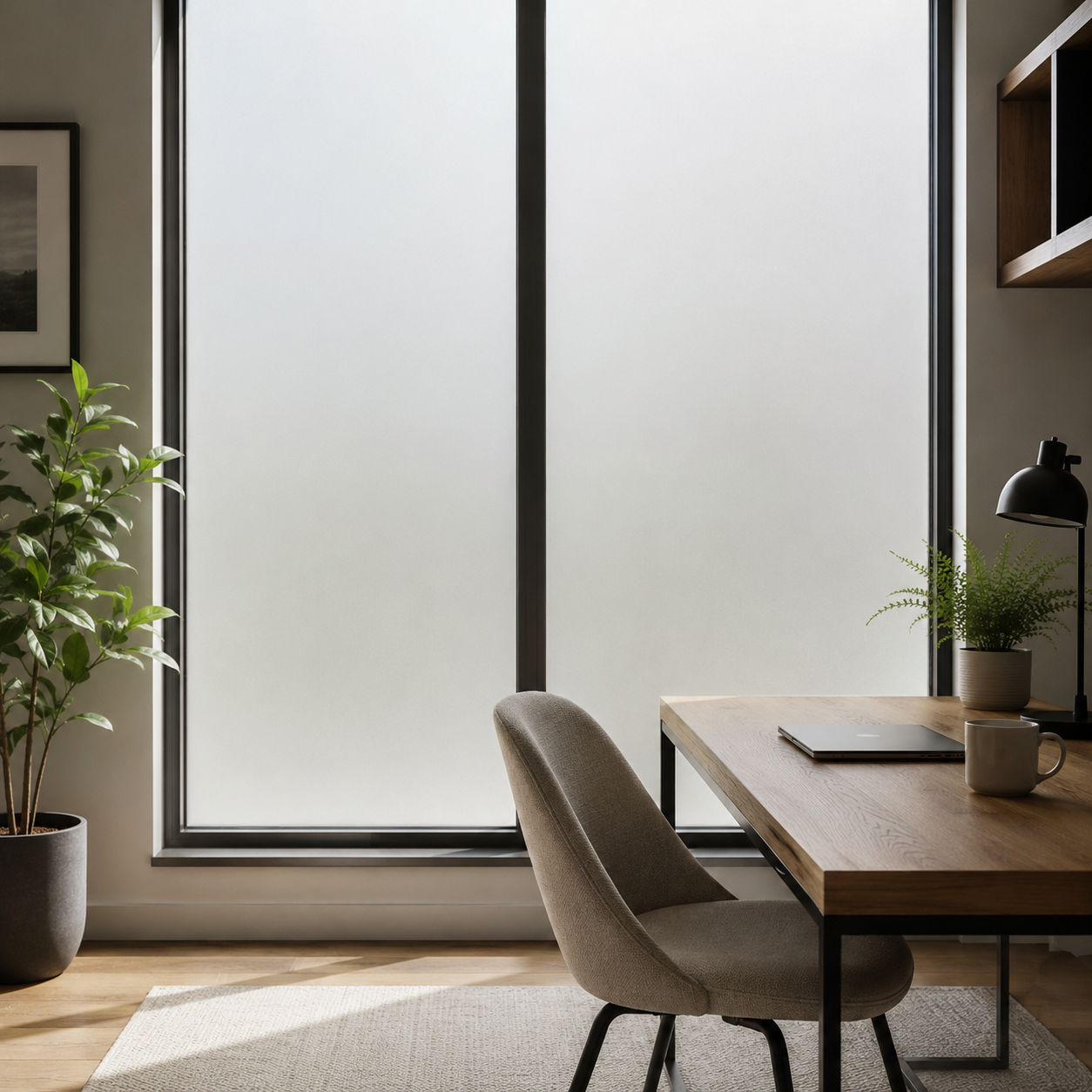Frosted Security Security Film 12 Mil
