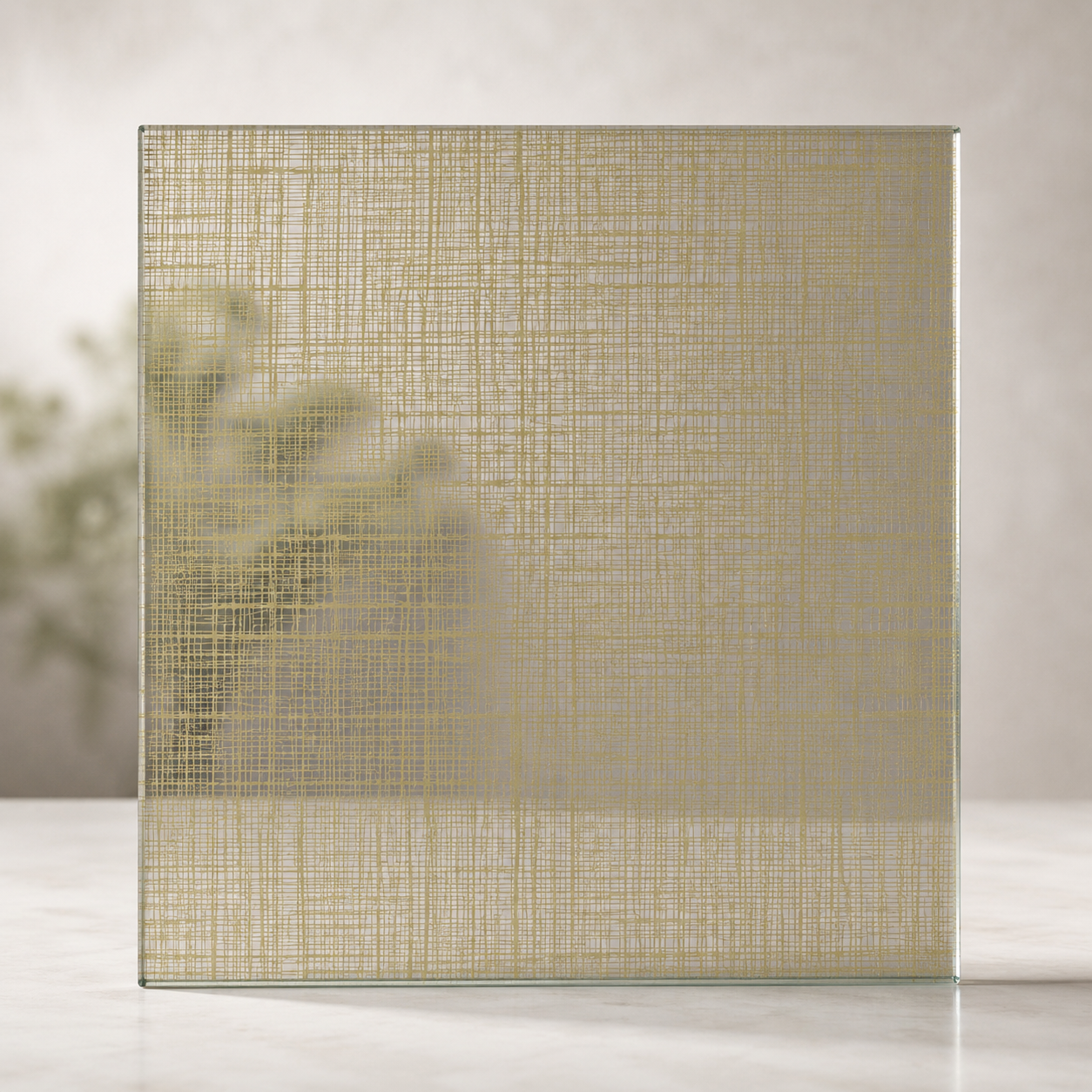 3M Fasara Sensai Linen Champagne Gold Decorative Film