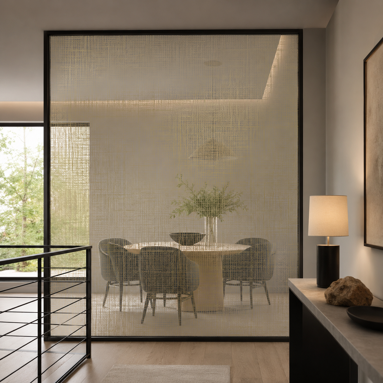 3M Fasara Sensai Linen Champagne Gold Decorative Film