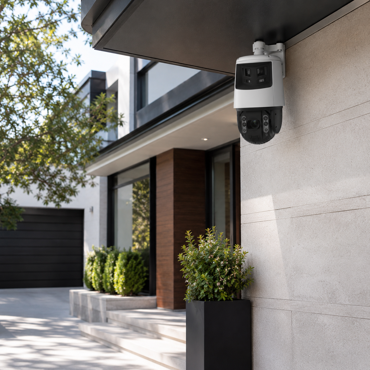 TandemVu Panoramic PTZ Security Camera
