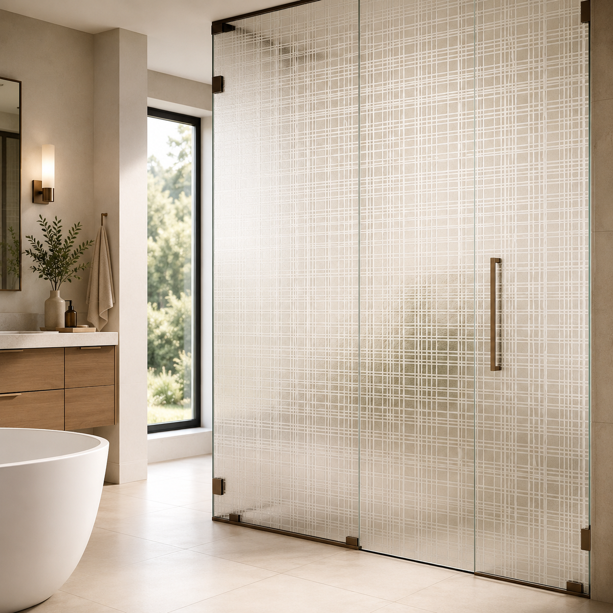 Ash Linen Decorative Film