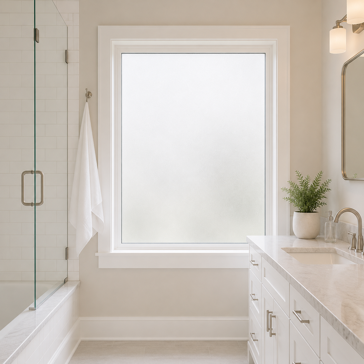 Clear Frosted Privacy Film Roll