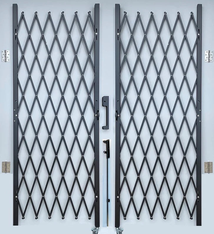 60"H x 132"W Commercial Double Folding Security Gate