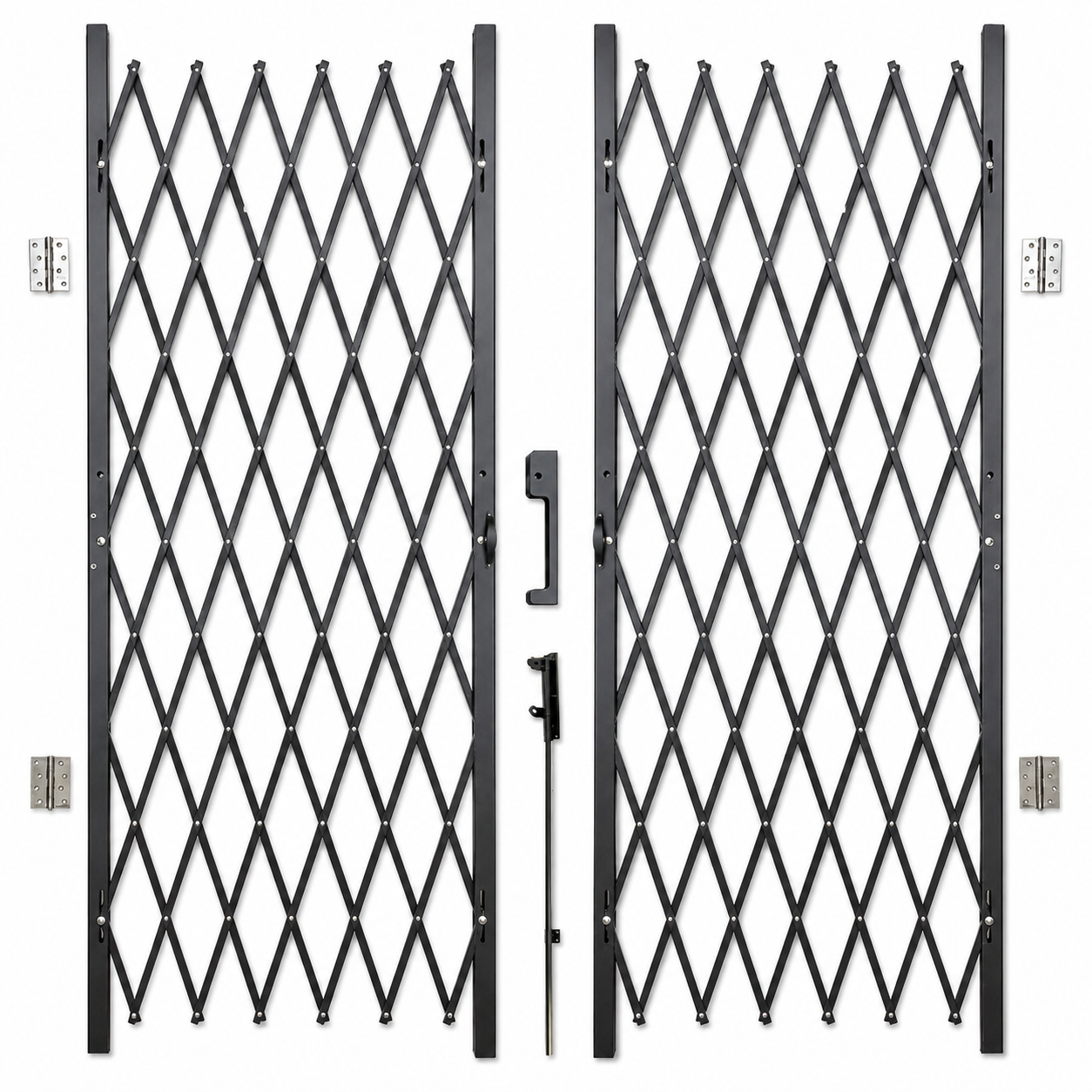 60"H x 132"W Double Folding Security Gate