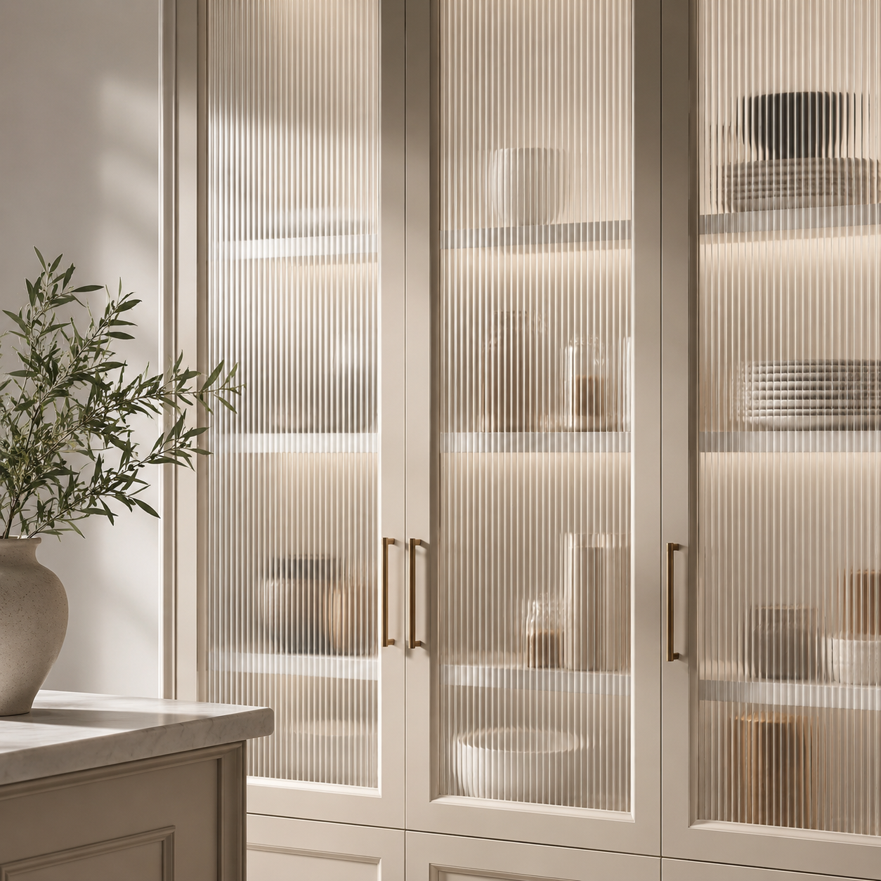 Fluted Decorative Window Film