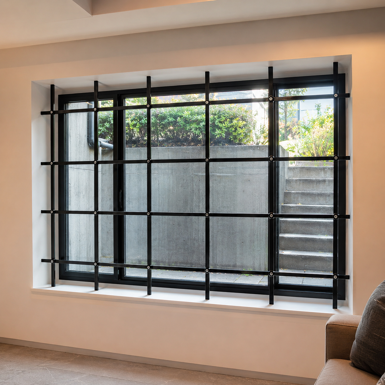 Foldable Window Security Bars