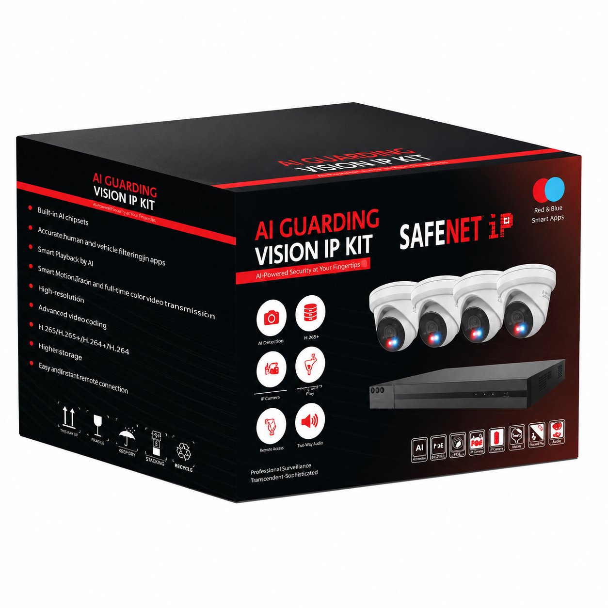 4-Channel Smart Security Camera System