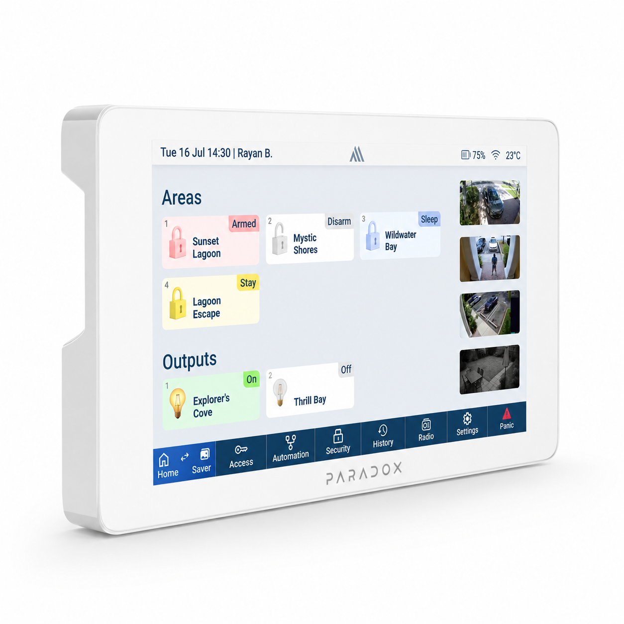 7 Inch Touchscreen Security Keypad