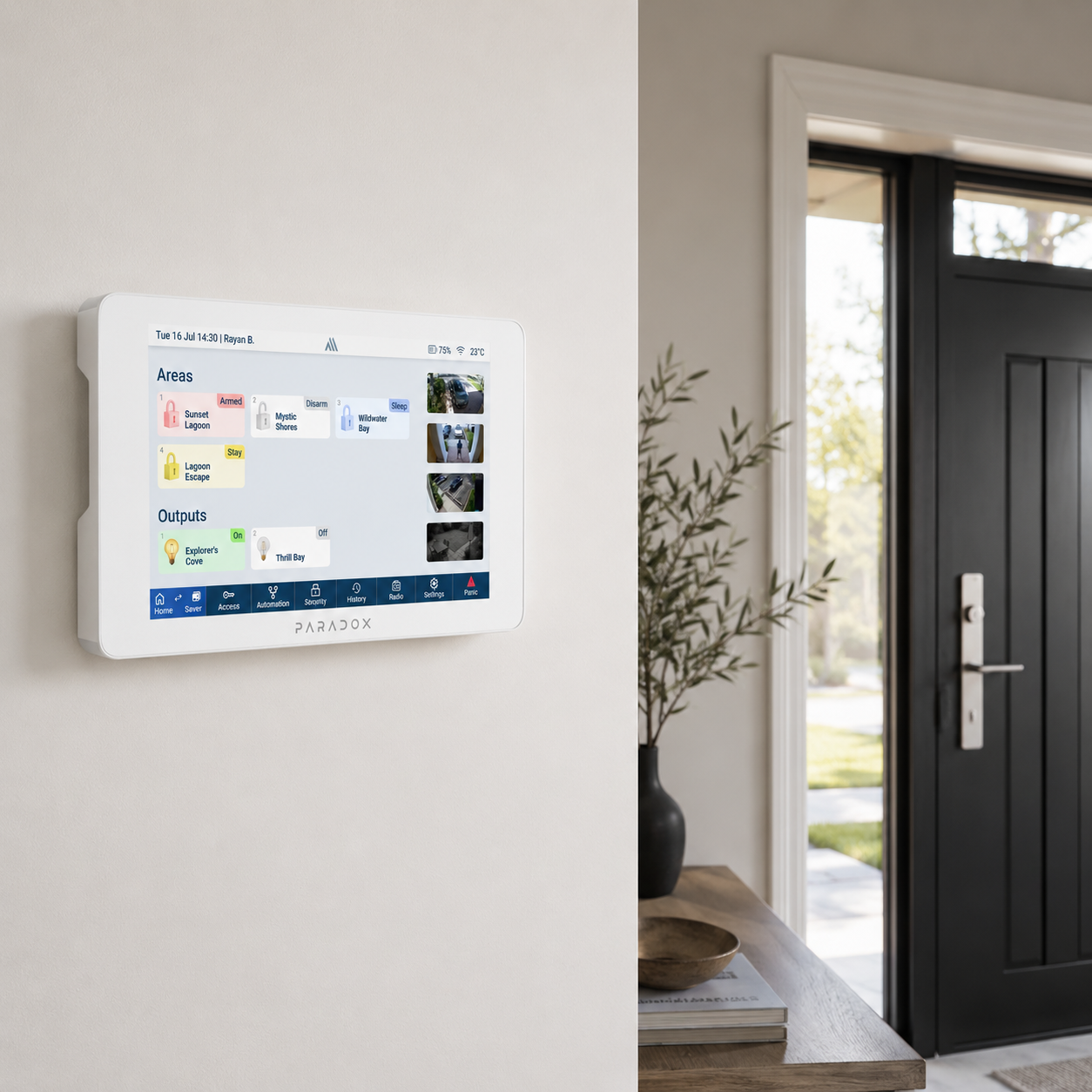 7 Inch Touchscreen Security Keypad