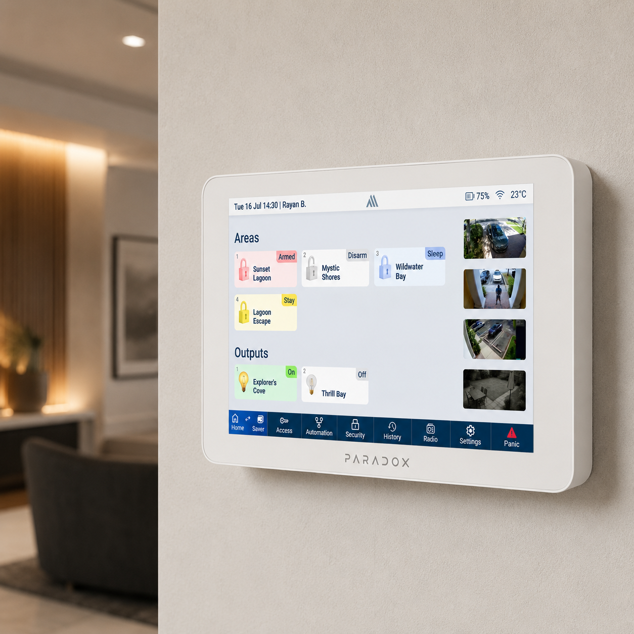 7 Inch Touchscreen Security Keypad