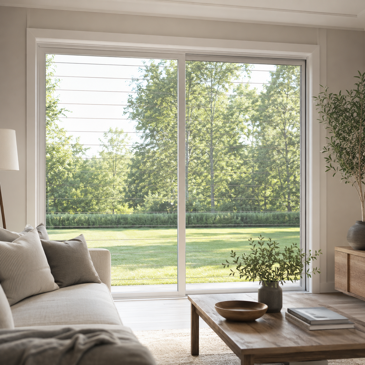 Horizontal Line Bird Safety Film
