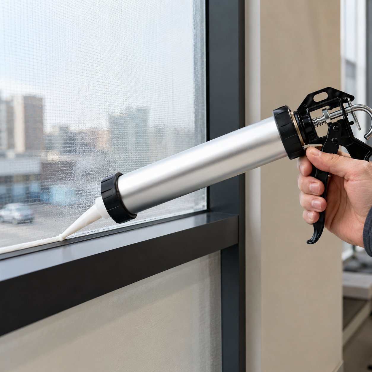 12" Heavy Duty Manual Sausage Caulking Gun
