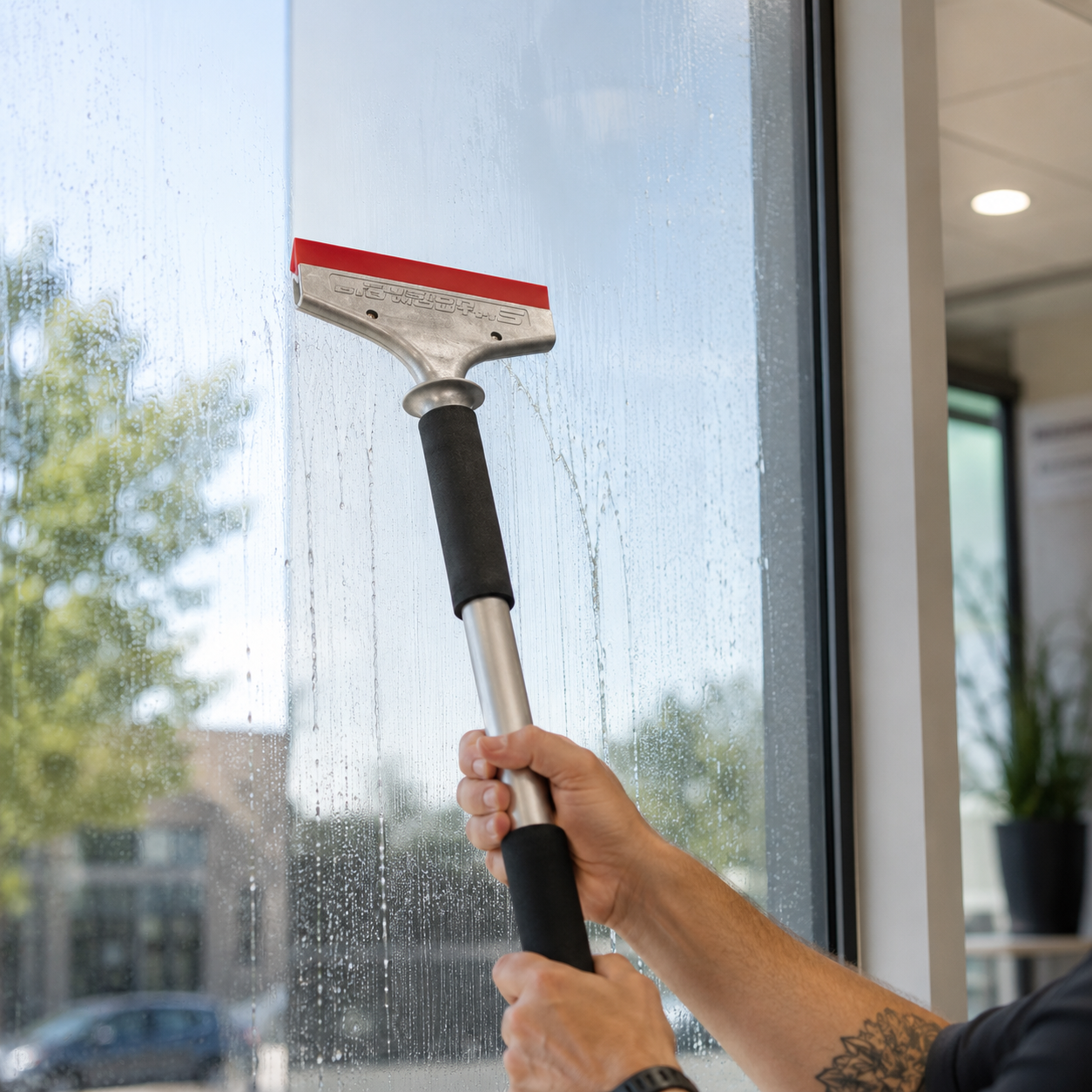5" Fusion Big Mouth Stretch Extended Squeegee Handle